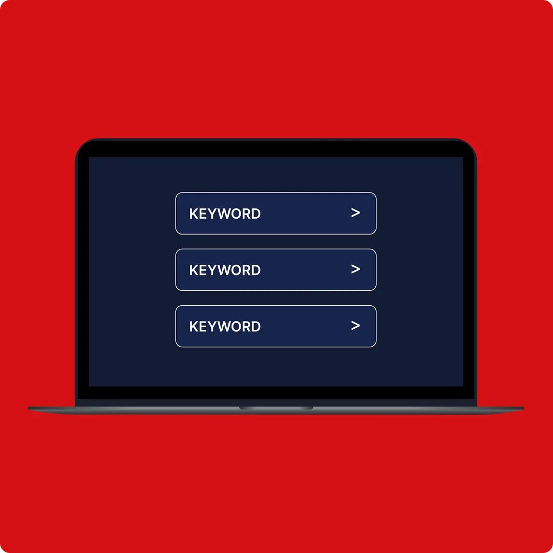 Parked domain monetized with an AFD feed