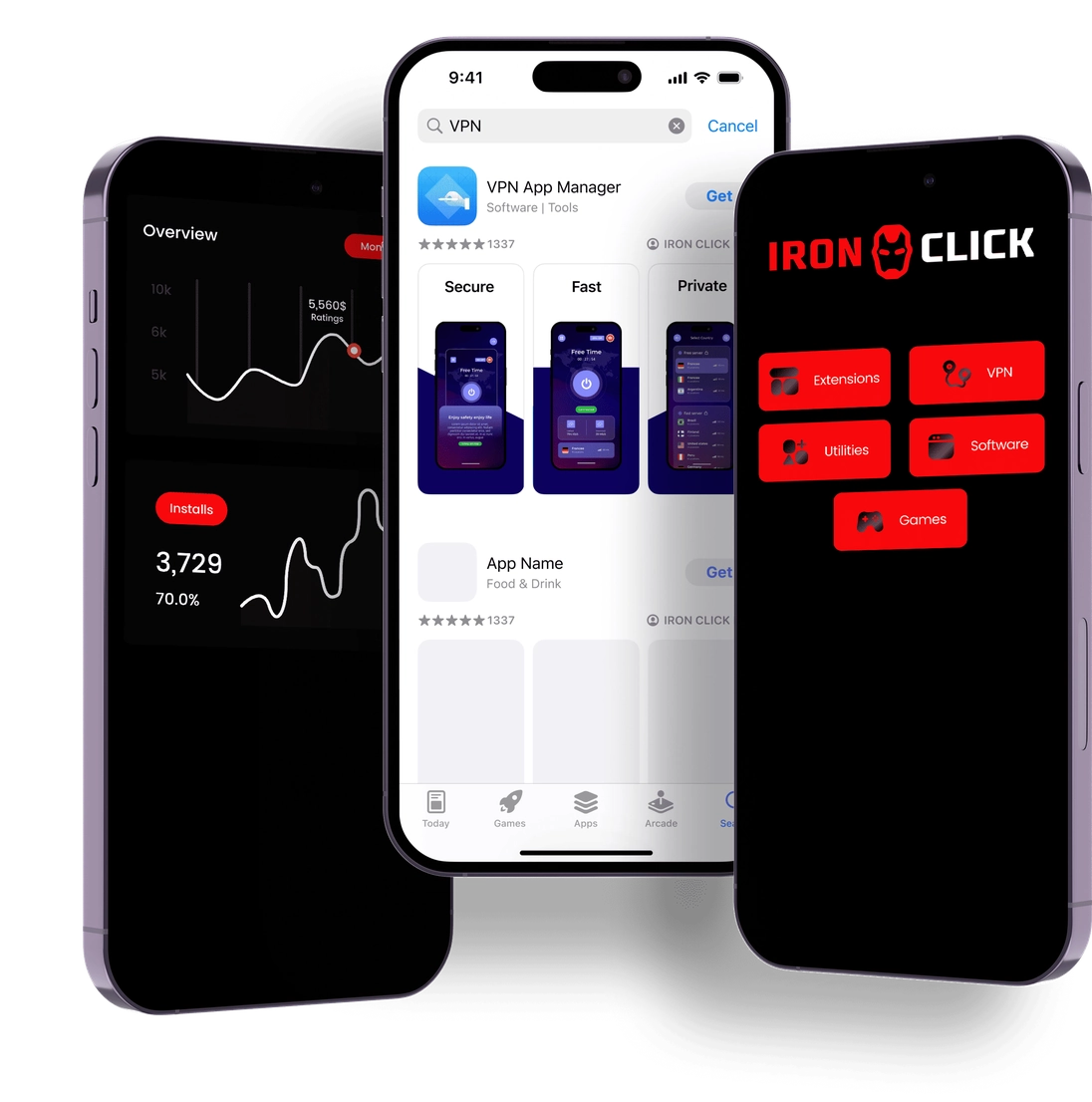 Mobile install campaign dashboards and app store placements